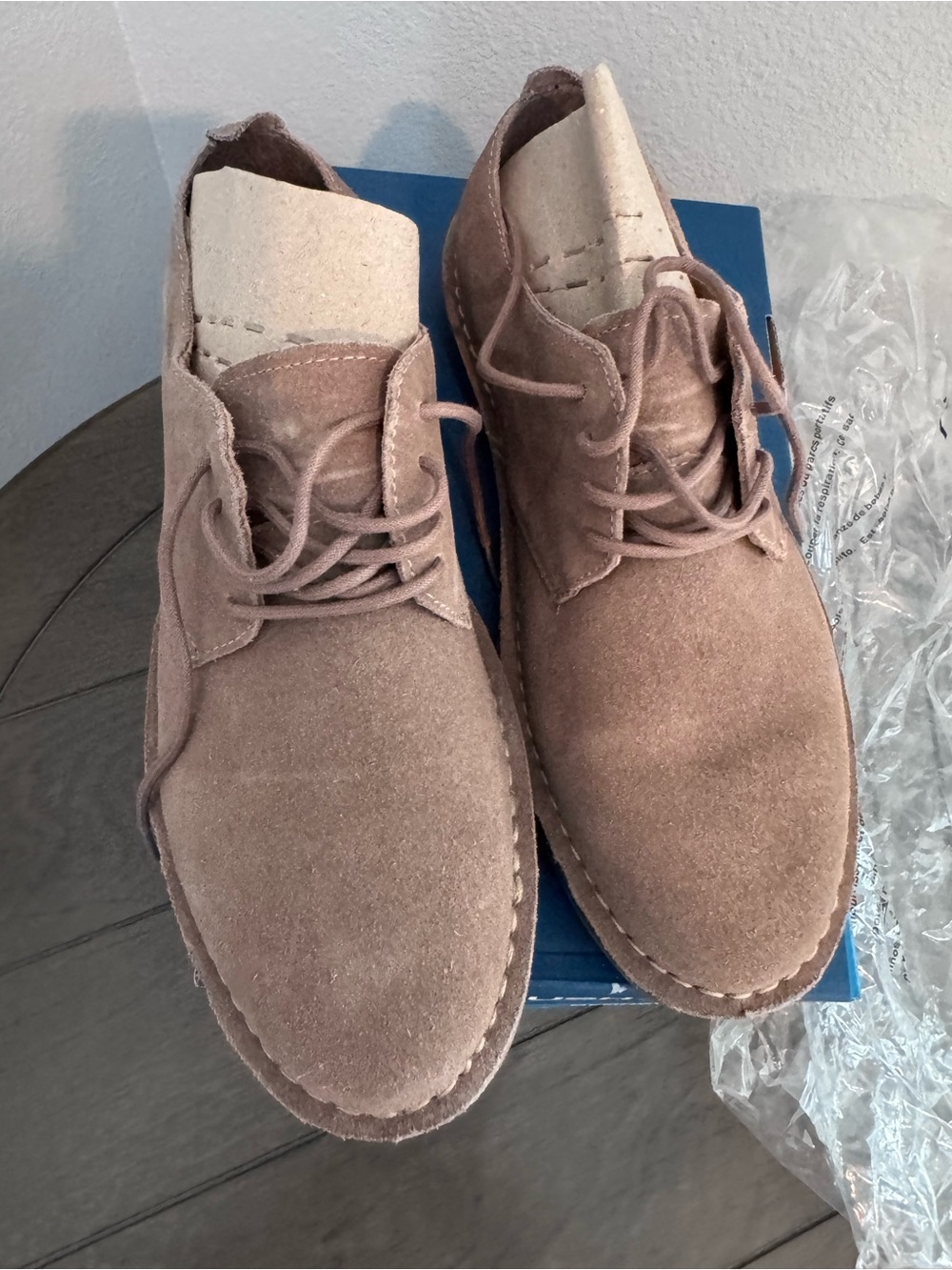 Nunn Bush Men's Suede Chukka Boots in Taupe Brown